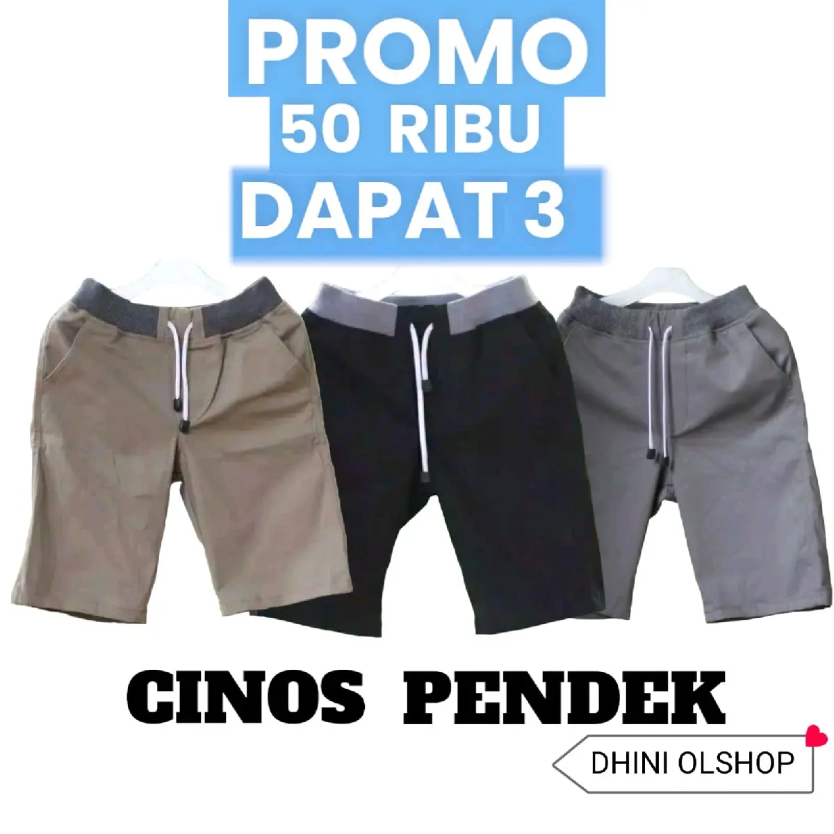 PAKET HEMAT 3 CELANA PENDek PRIA CINOS DEWASA
