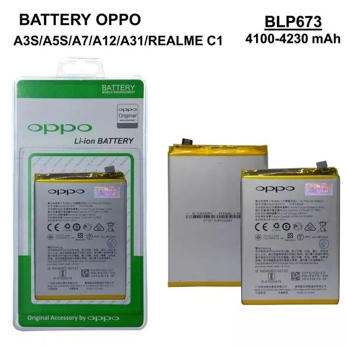 PREMIUM ! OPPO A3S CPH1803 CPH1853 CPH1805 - BATRE BATERAI BATTERY BATERE BATU BATRAI HP OPPO A3S OR