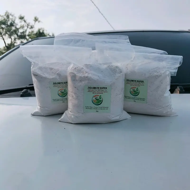 Dolomit Super 1kg Gresik lembut Kering kebutuhan Perikanan Pertanian magnesium kalsium lembenah tanah dan pH 1