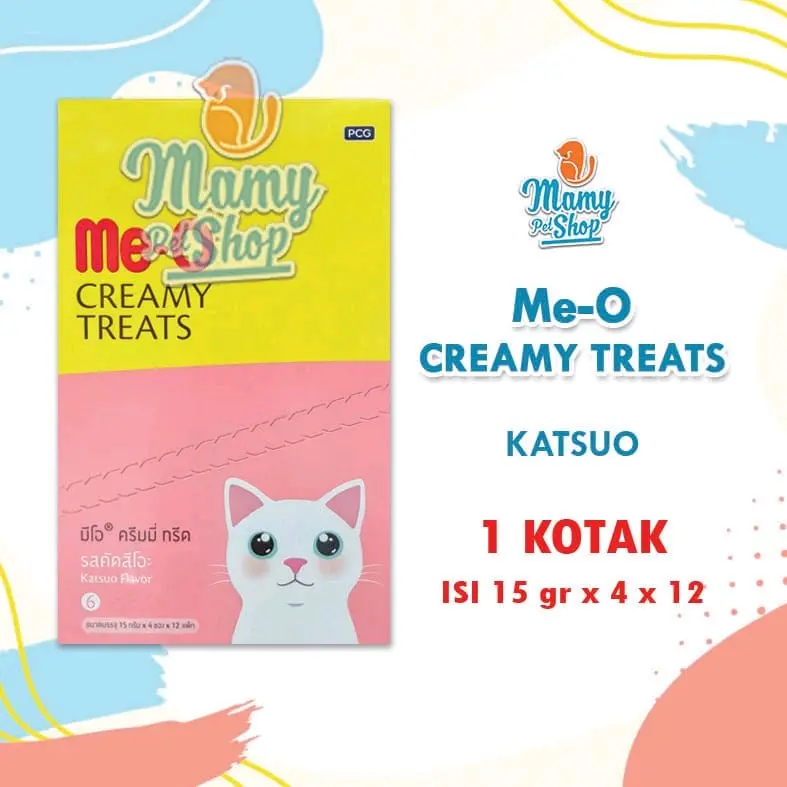 MEO CREAMY 1 KOTAK ISI 4 X 12 SNACK KUCING 6