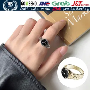 Clock Rings Cincin Korean Simple Ins Wind Watch Style Unisex