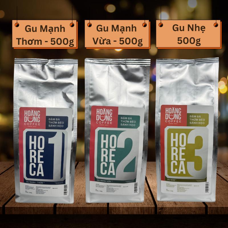 500g Cà Phê Trộn Truyền Thống Horeca Số 1-2-3 - Cho Nhà Hàng Khách Sạn Quán Cafe - Hoàng Dũng Coffee