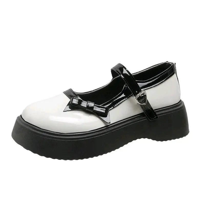 Mary Jane Shoes Sepatu Platform Upper Pita Hak Karet Tali Gasper KI-107 Premium 6