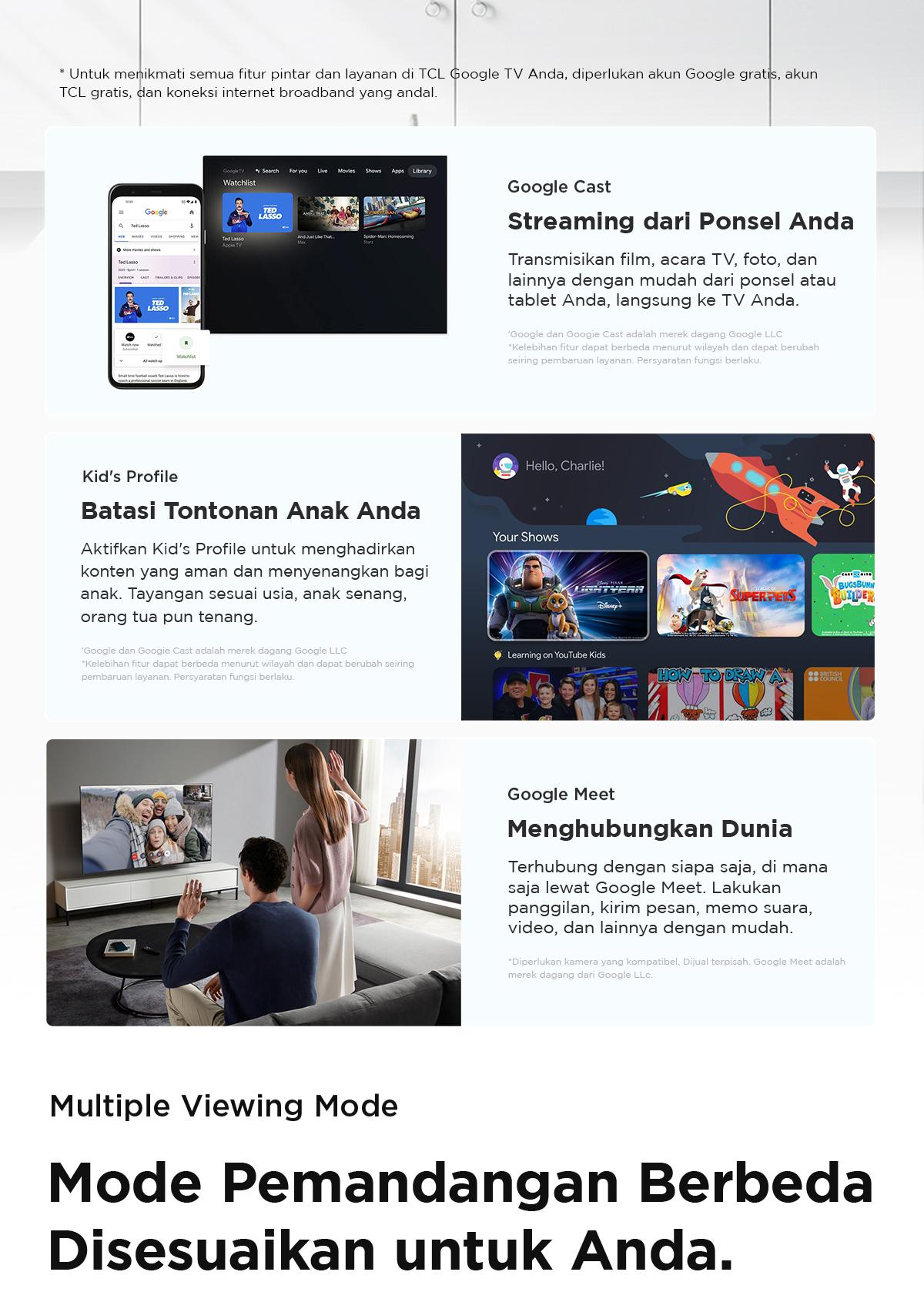 TCL 32 inch V51C - QLED - HDR 10 - Multiple Eye Care - Dolby Audio - Bezel-less (Model: 32V51C)