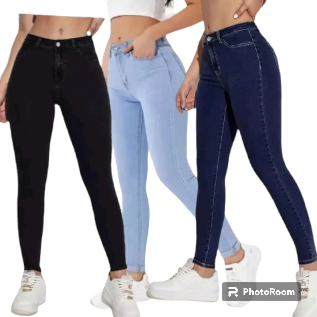 WOMEN'S SKINNY JEANS PANTDENIM SUPER STRETCHABLE HIGHQUALITY [READY STOCK] Blue Fit Dark
