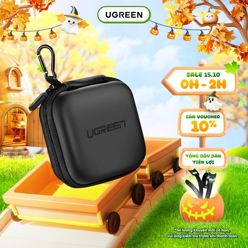Hộp đựng tai nghe bluetooth, thẻ nhớ, cáp sạc | chống sốc chống nước | UGREEN 40816 | Bảo hành 18 tháng 1 đổi 1 | Phụ Kiện