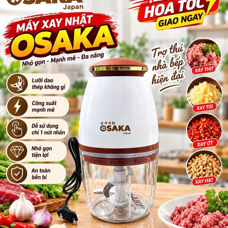 Deal Live ( Hàng Loại 1 BH 12 Tháng ) Máy Xay Đa Năng Osaka Misuma Công Suất 350W, Máy Say Sinh Tố Cầm Tay, Máy Xay Thịt Mini Đa Năng