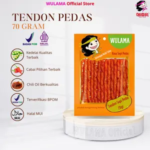 [PROMO SUDAH HABIS!!!] WULAMA Kedelai 70gr/100gr- Cemilan Pedas Ala China Halal BPOM Rasa Bawang Putih & Sapi Pedas