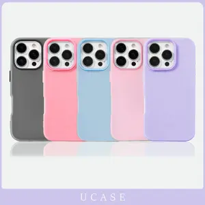 UCASE Case iPhone 11 13 16 15 14 Pro Max 12 Pro X XS Max XR 7 8 Plus latest 2026 protection and anti-fall two-in-one jelly shell mobile 5 colors phone case