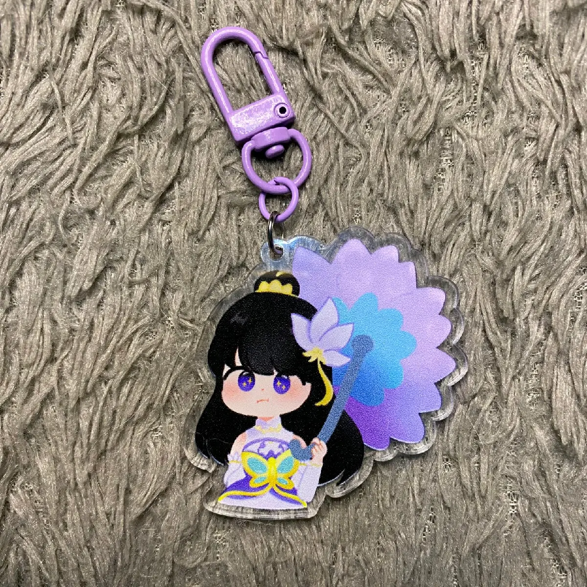 Gantungan Kunci Mobile Legends Kagura Waterlily Gantungan Kunci Motor Mobil Tas Keychain Arkilic Tebal Dua Sisi 5x5