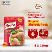 Gambar [FREE Kain Lap] Royco Ziplock Pack Bumbu Kaldu Ayam 210g Multipack Isi 6 dari Masak Apa Hari Ini Kab. Tangerang 1 Tokopedia