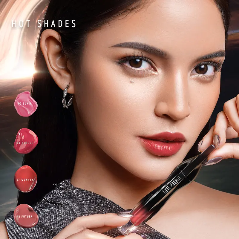 【HOT SALE 】TIME PHORIA - STELLAR DUST LIP STAIN 5ML  | Lipstick Lip Tint  Lip Gloss Lipcream Long Lasting Make Up Make Over Pigmented Matte Lip Cream 2