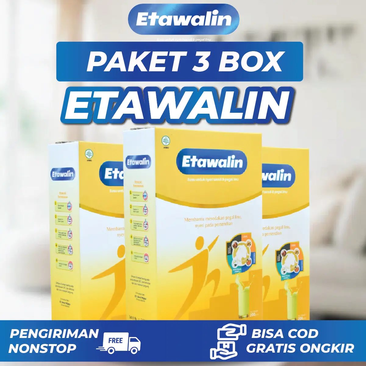 Etawalin Paket 3 Box Susu Kambing Etawalin Original Asli Official Halal Bpom Milk Dairy