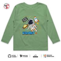 Gambar MAXIMO.CO Kaos Anak Astronot Outer Space Lengan Panjang Bahan Katun Combed Usia 3-12 Tahun Fashion Anak Astronot Series Premium Nyaman - Putih, M ( 10 - 15 kg ) dari Maximo Clothing Store Kab. Bandung 3 Tokopedia