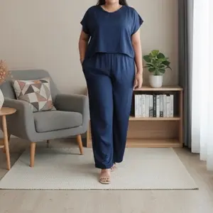 NADIRA SET CROP TOP RAYON PREMIUM