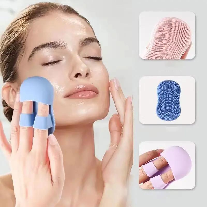 mặt silicone sự thanh tẩy. máy xoa bóp khuôn mặt bằng bàn chải loại scrub chăm…