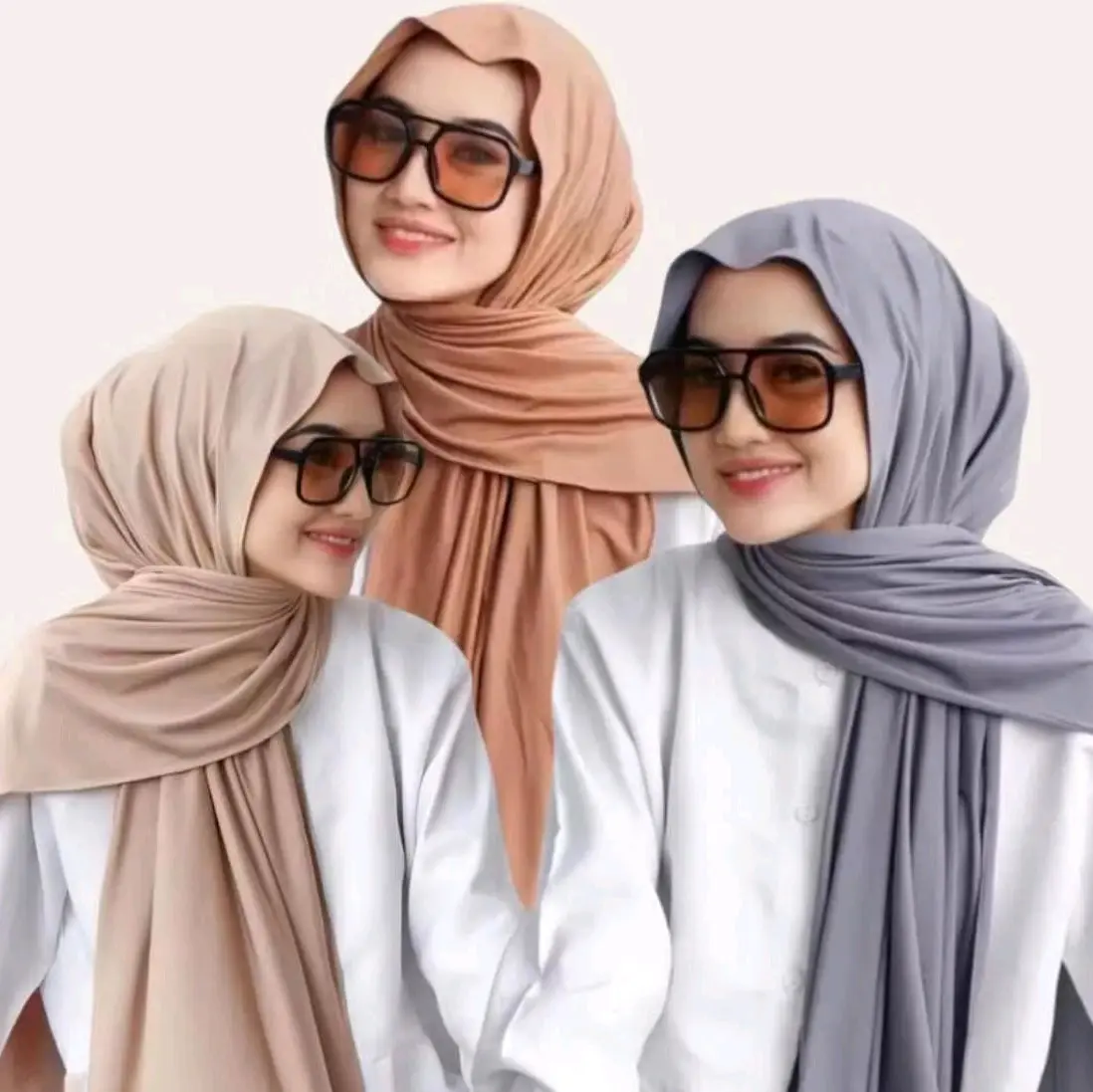 pashmina kaos jersey premium