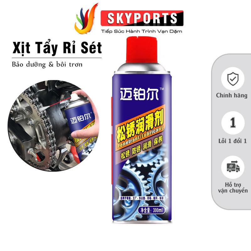 Chai xịt tẩy rỉ sét xích líp xe đạp chống rỉ sét SẠCH SẼ Xịt vệ sinh xe đạp đánh bay dầu vết bẩn và bôi trơn