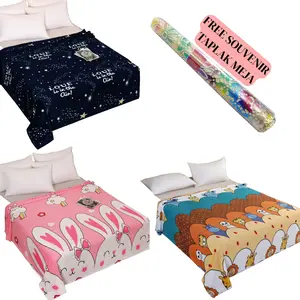 Paket Hemat Selimut 3 PCS Uk 140X200 Motif Random