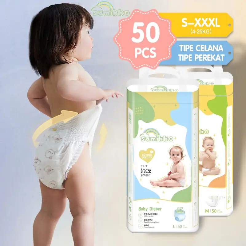 Sumikko Pants Tape Popok Bayi Perekat S50/M50/L50/XL50/XXL50/XXXL50