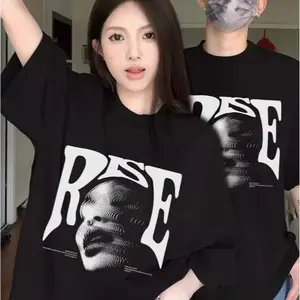 Maverick Kaos Oversize Blurring Avatars And Letters T Shirt Distro Pria Wanita Cott 24s Baju Keren Atasan COUPLE BAJU PASANGAN T-SHIRT KAPEL COWOK CEWEK MOTIF RISE TERBARU TERKINI VIRAL TRENDY Oblong Unisex Pendek Katun Santai
