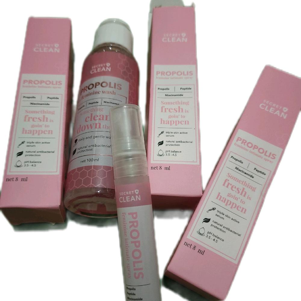 Secret Clean Spray With Propolis BPOM Original Keputihan Kewanitaan Hygiene