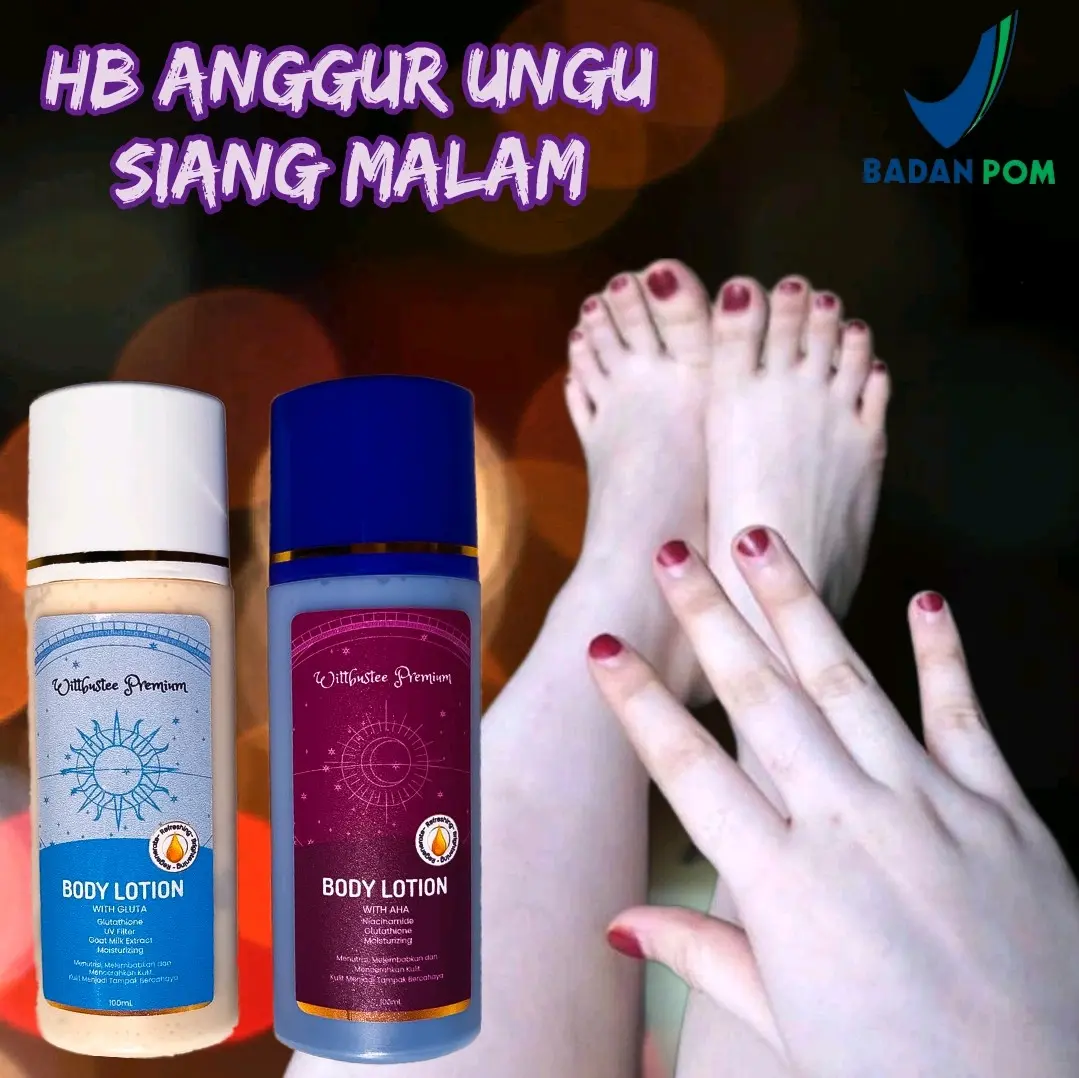 HB anggur siang malam bpom ,hb anggur ungu free hb pagi pencerah,pencerah badan lotion collagen Memutihkan Mencerahkan Tubuh Glutathione Niacinamide Aging
