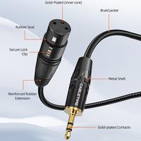Gambar CABLETIME Kabel Audio Jack Aux 3.5mm Male to XLR Female - 1 M  dari Inprotek Kota Administrasi Jakarta Barat 3 Tokopedia