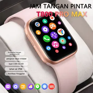 MARQ Harga Murah T800 PRO MAX Smart Watch Dua Tali Jam Kompatibel Android iOS Untuk Olahraga Luar Ruangan