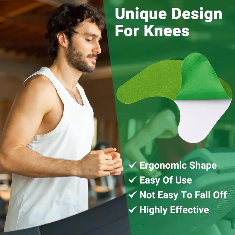10pcs/20pcs/30pcs/50pcs Mugwort Heating Knee Patch, Shoulder And Back Soothing Patch, Gentle And Long-lasting Body Patch 1
