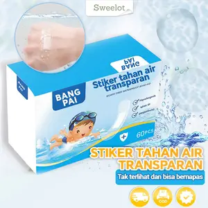 120PCS Plester Tahan Air, Transparan, Tak Terlihat, Nyaman, Dapat Dihirup, Patch Pelindung Luka Mandi Bayi Kaki Anti-abrasi
