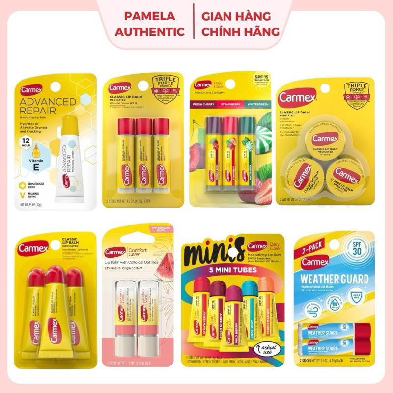 (BILL US - CÓ SỈ) Son dưỡng môi Carmex đủ loại Original, mùi trái cây SPF 15 Skincare Nữ
