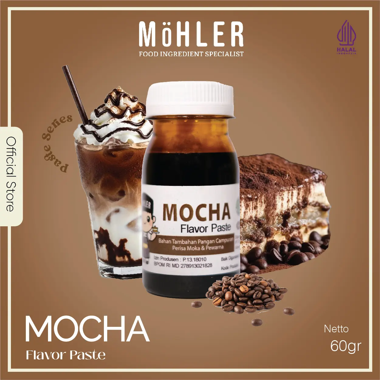 Möhler Pasta Perisa & Pewarna Mocha