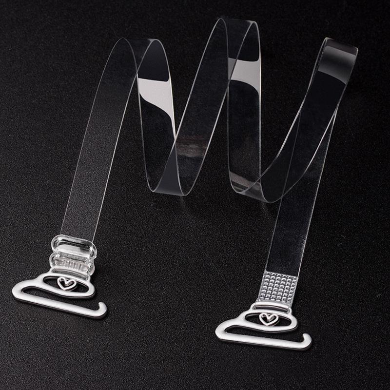 Dây Áo Ngực Trong Suốt, Phụ Kiện Áo Ngực Silicon, Dây Đeo Vai Áo Ngực, Móc Có Thể Điều Chỉnh Dành Cho Phụ Nữ, Dây Đeo Vô Hình 1 Cặp, Thích Hợp Cho Mùa Hè 3