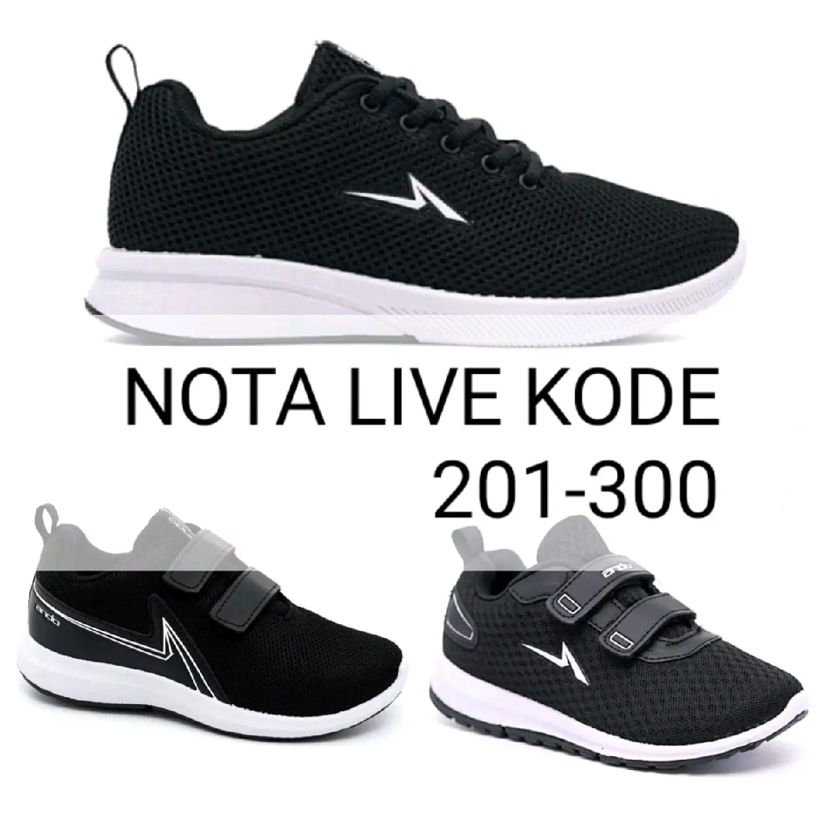 NOTA LIVE KODE 201-300 SEPATU SEKOLAH OBRAL AMBYARRRR Shoes