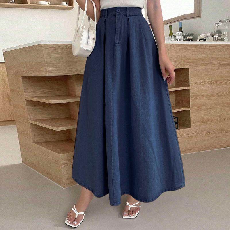 #2223C baju muslimah plus size skirt jeans viral terkini baj - TikTok ...