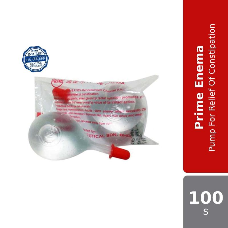 Prime Enema 20ml 100s | Pump for Relief Constipation - TikTok Shop Malaysia