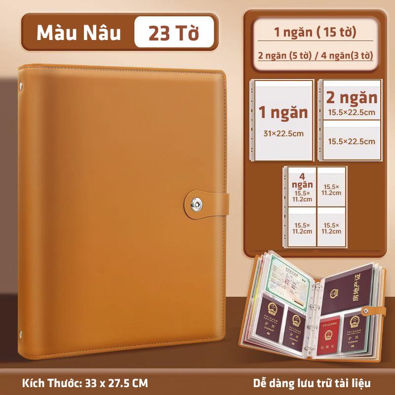 Sổ Đựng Giấy Tờ Quan Trọng TAMU - Đầy Đủ Kích Thước, Bảo Mật Cao