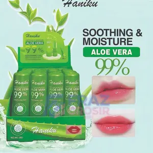 4 Pcs Lipbalm Pemerah Bibir Aloe Vera / Lipstik Tahan Lama Anti Air Aloe Vera / Lipgloss Lipstik Korea