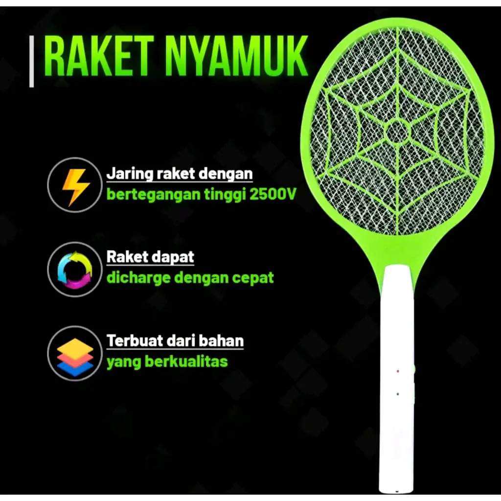 ROKET NYAMUK SETRUM SNI CY006/006Y SISTIM CHANGER Raket Listrik