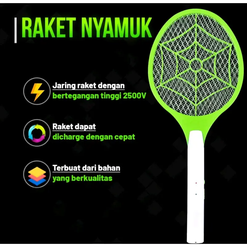 ROKET NYAMUK SETRUM SNI CY006/006Y SISTIM CHANGER Raket Listrik 0