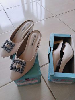 Product Review of HMF Yuiko High Heels Mules Wanita 7 cm AR08 from Z**a a** 3
