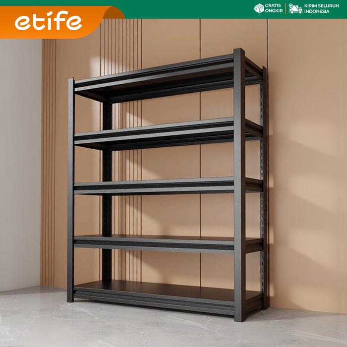 Promo Etife Furniture Rak Besi Tanpa Baut Serbaguna 4/5 Susun ...