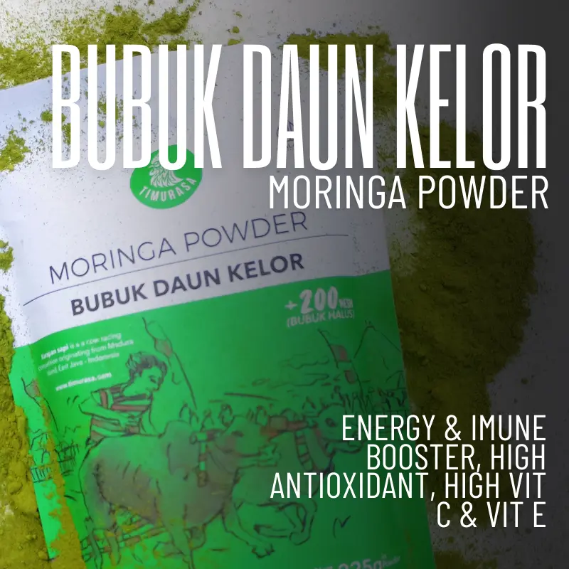 Bubuk Daun Kelor Timurasa - Moringa Powder 60g Superfood Premium Herbal Spices