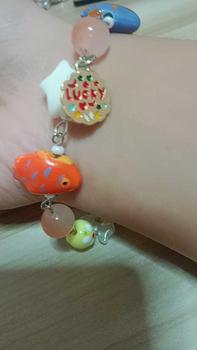 Product Review of Cute Dopamine Girl Ceramic Bracelet Love Star Cloud Stitching For Women Bracelet from c**n 0