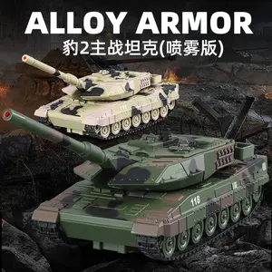 Diecast Tank Leopard 2 With spray atomizing Alloy metal Toy kids