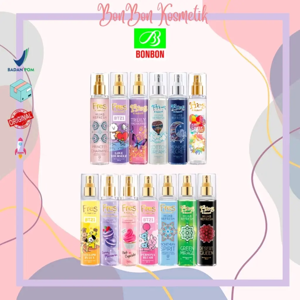 FRES & NATURAL Spray Cologne 100ml ALL VARIAN