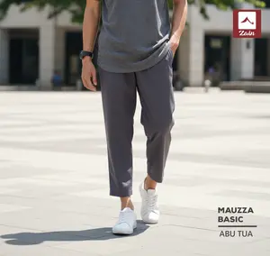 ZAIN Sirwal Mauzza Bahan Drill Tebal & Lembut Celana Muslim Pria SIRWAL Cocok Santai & Formal Size S-XXXL