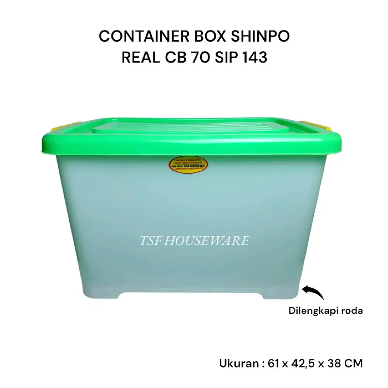 TSF Shinpo Cb 70 Container Box Real Sip 143 Pp Copolymer Bpa Free Food Contact Safe Pp 5 Bahan Plastik Tebal Kuat Kokoh Berkualitas Terbaik Produk Original Murah Grosir Cod 8