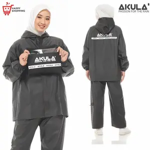 JAS HUJAN Raincoat AKULA` Setelan Pria Wanita Dewasa Anti rembes
